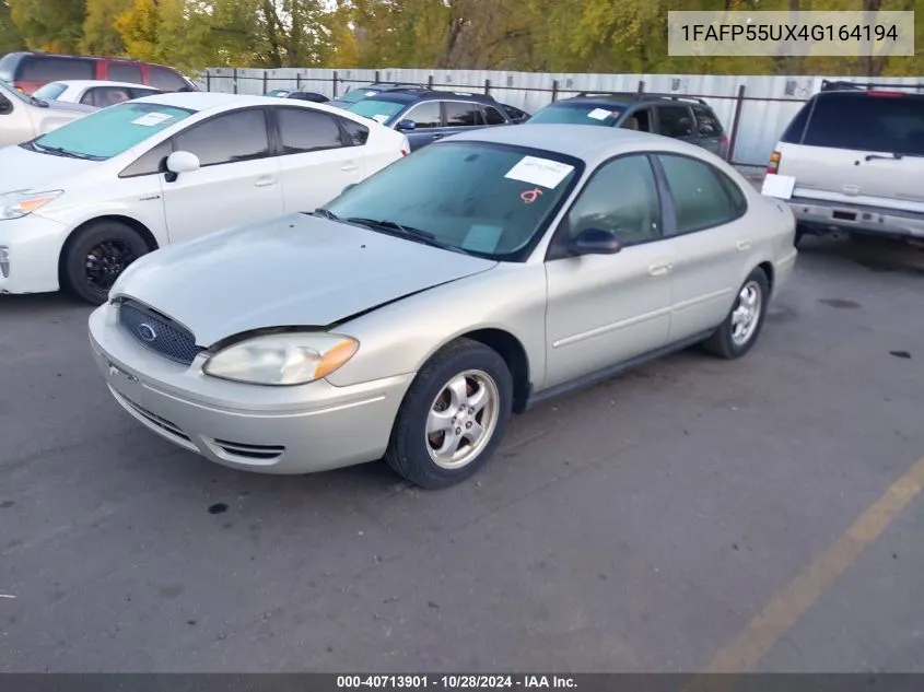 2004 Ford Taurus Ses VIN: 1FAFP55UX4G164194 Lot: 40713901