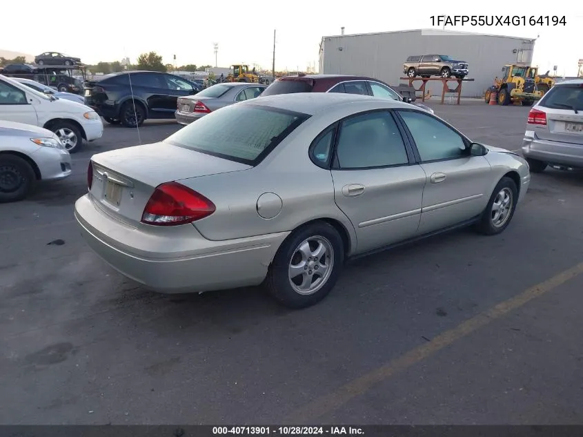 1FAFP55UX4G164194 2004 Ford Taurus Ses