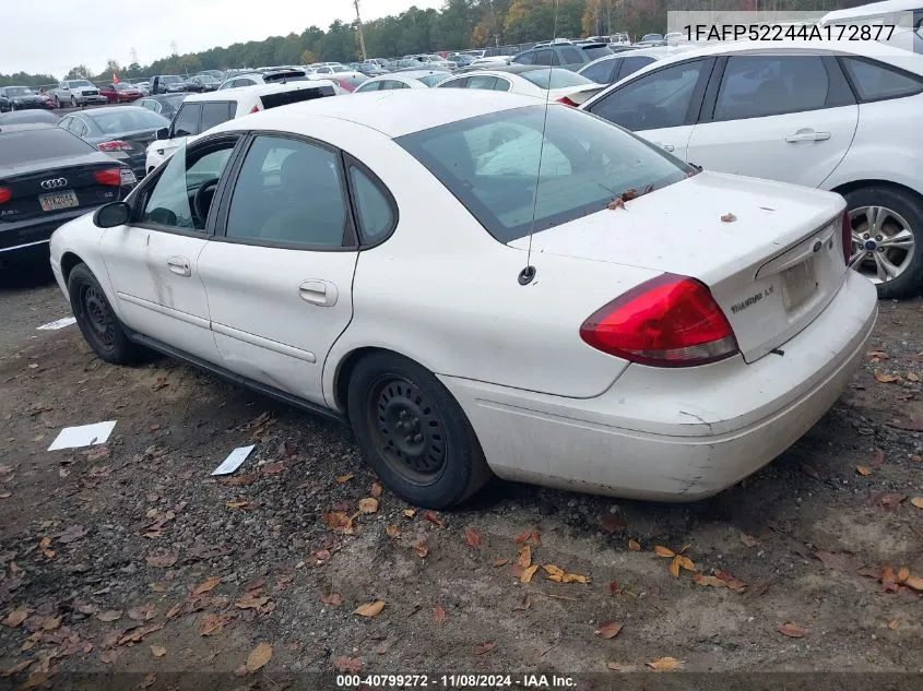 2004 Ford Taurus Lx VIN: 1FAFP52244A172877 Lot: 40799272