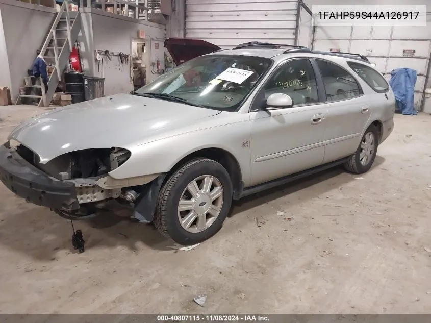 2004 Ford Taurus Sel VIN: 1FAHP59S44A126917 Lot: 40807115