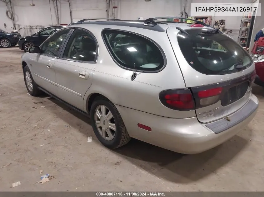 2004 Ford Taurus Sel VIN: 1FAHP59S44A126917 Lot: 40807115