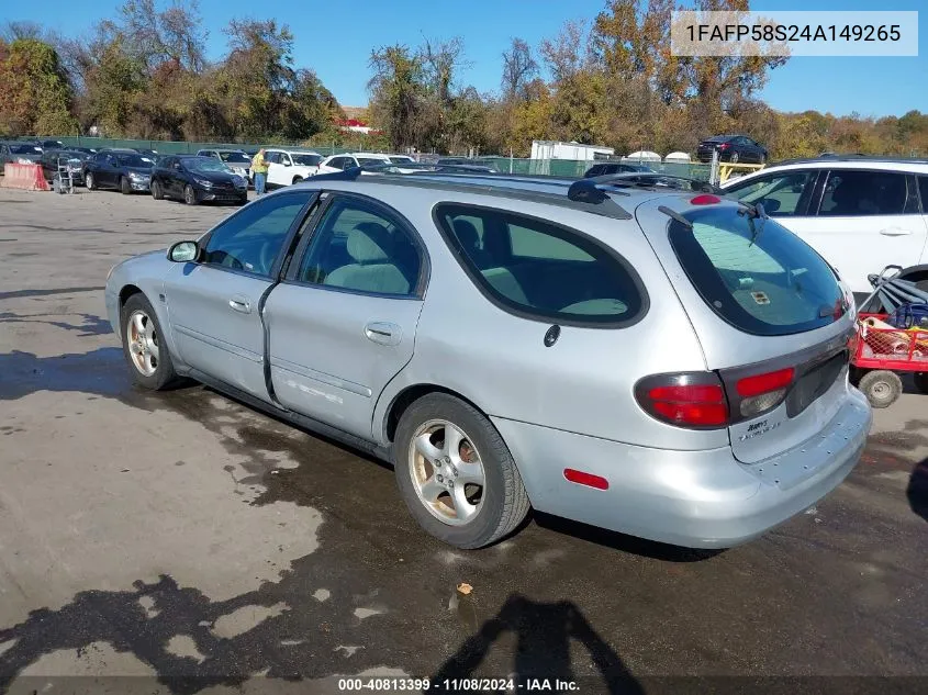 2004 Ford Taurus Se VIN: 1FAFP58S24A149265 Lot: 40813399