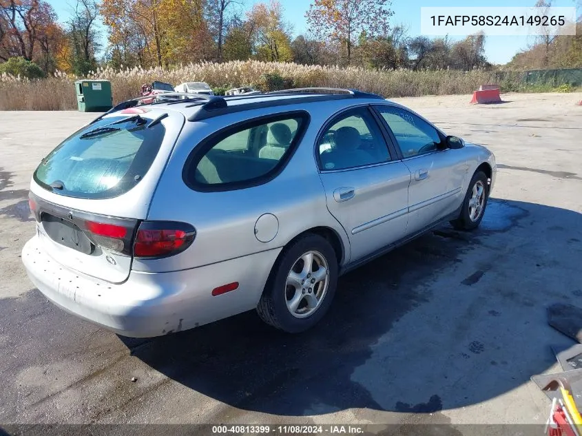 2004 Ford Taurus Se VIN: 1FAFP58S24A149265 Lot: 40813399