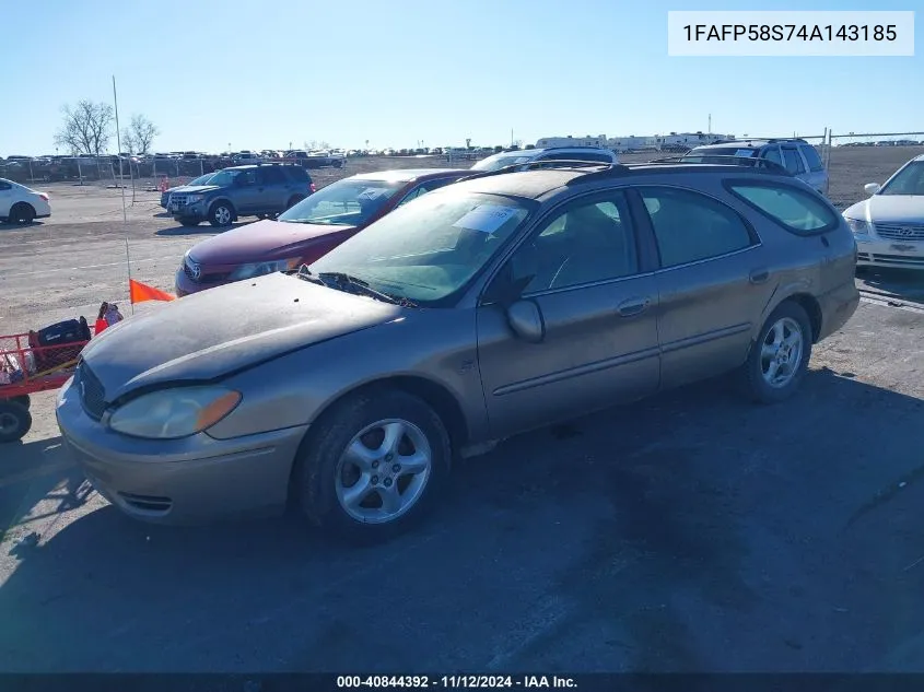 2004 Ford Taurus Se VIN: 1FAFP58S74A143185 Lot: 40844392