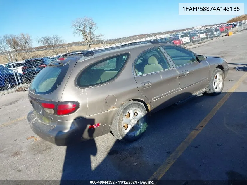 2004 Ford Taurus Se VIN: 1FAFP58S74A143185 Lot: 40844392