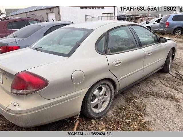 2005 Ford Taurus Se VIN: 1FAFP53U55A115802 Lot: 30049224