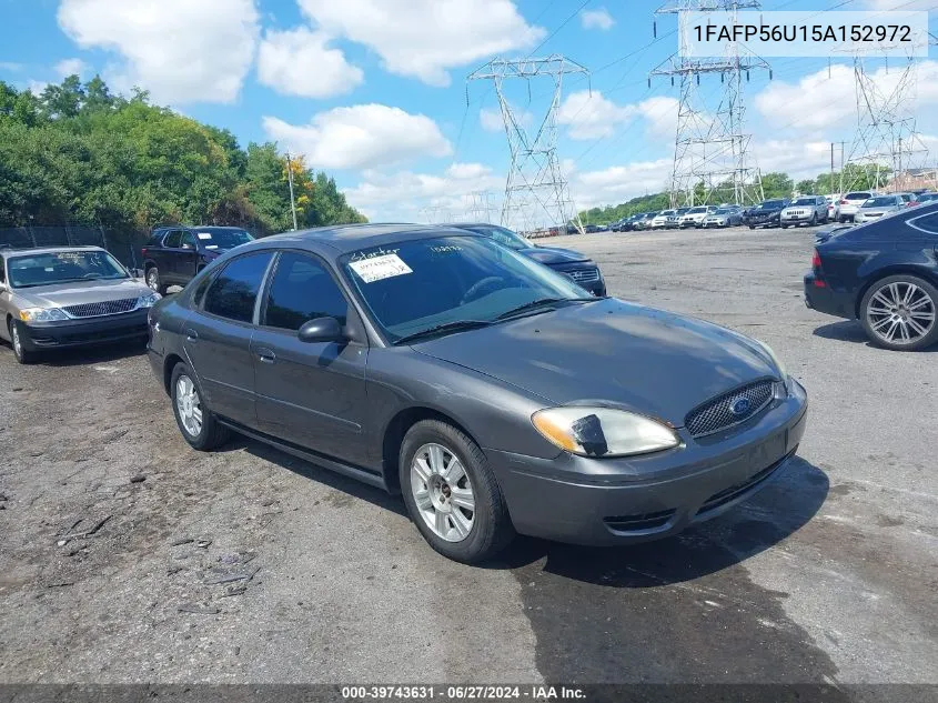 2005 Ford Taurus Sel VIN: 1FAFP56U15A152972 Lot: 39743631