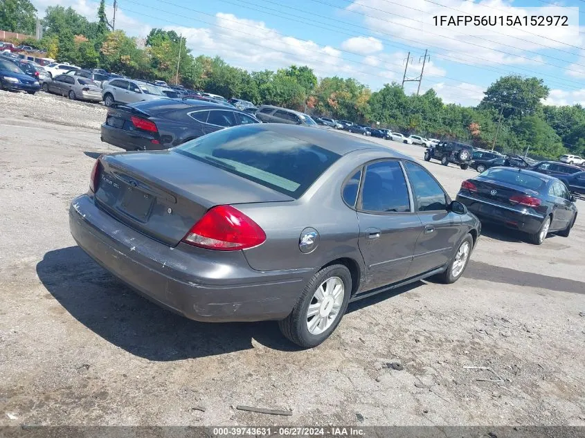 2005 Ford Taurus Sel VIN: 1FAFP56U15A152972 Lot: 39743631