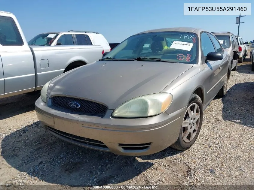 2005 Ford Taurus Se VIN: 1FAFP53U55A291460 Lot: 40086803