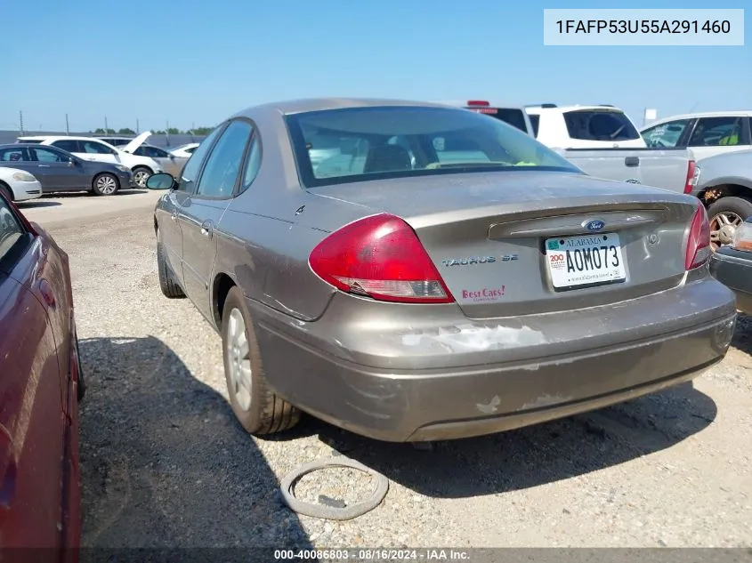 2005 Ford Taurus Se VIN: 1FAFP53U55A291460 Lot: 40086803