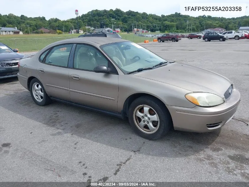 2005 Ford Taurus Se VIN: 1FAFP53255A203358 Lot: 40238234