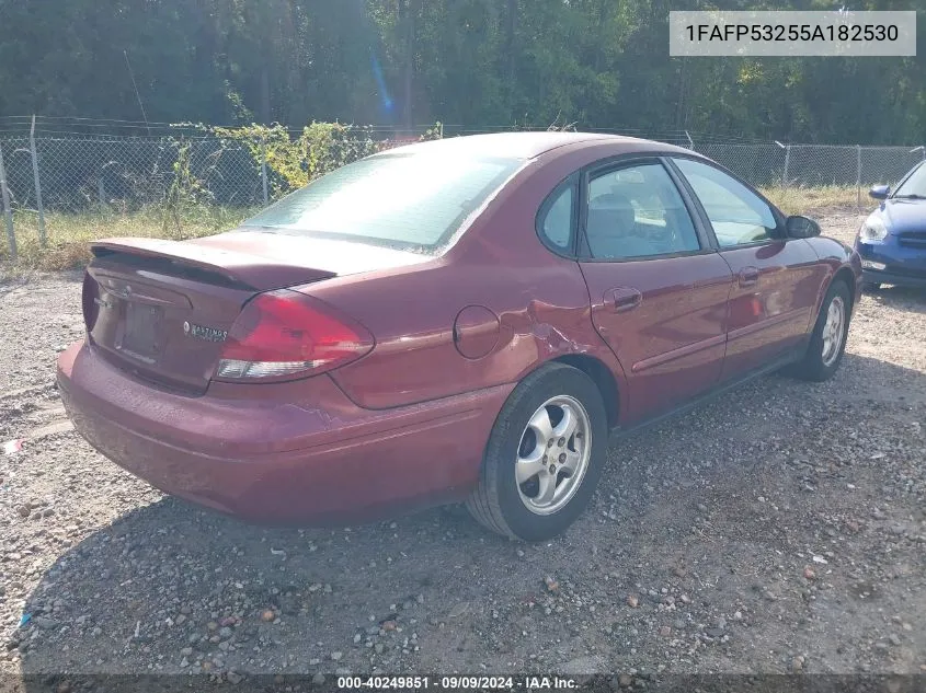 2005 Ford Taurus Se VIN: 1FAFP53255A182530 Lot: 40249851