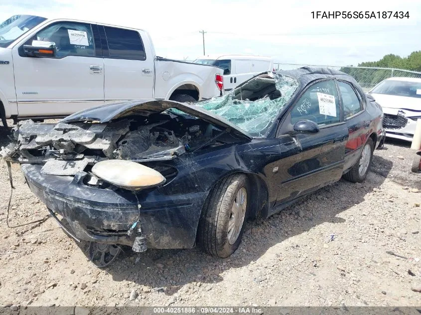 1FAHP56S65A187434 2005 Ford Taurus Sel