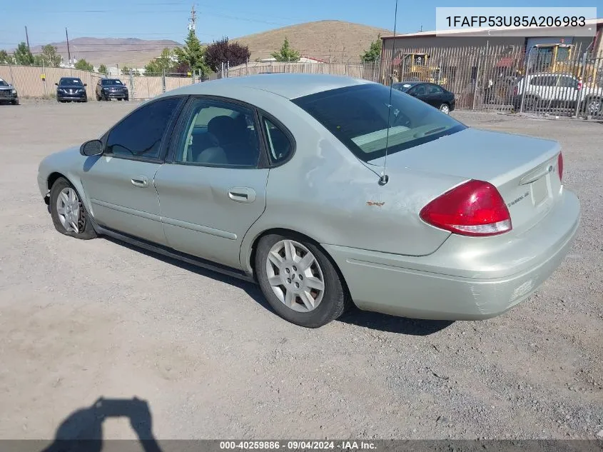 1FAFP53U85A206983 2005 Ford Taurus Se