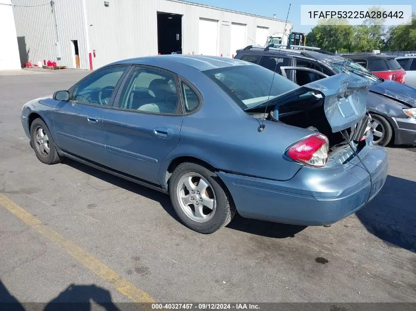 2005 Ford Taurus Se VIN: 1FAFP53225A286442 Lot: 40327457