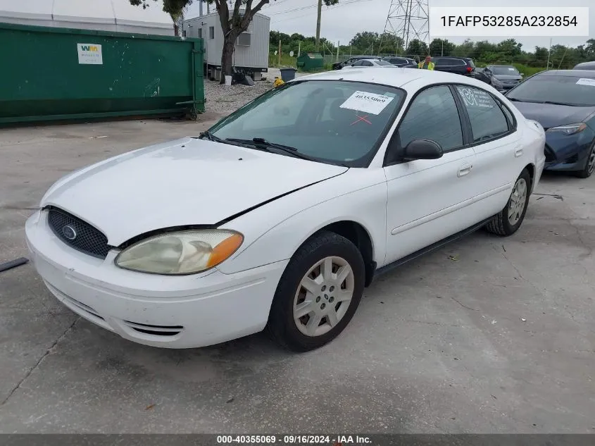 2005 Ford Taurus Se VIN: 1FAFP53285A232854 Lot: 40355069