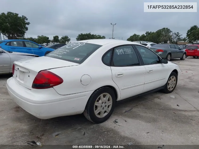 2005 Ford Taurus Se VIN: 1FAFP53285A232854 Lot: 40355069