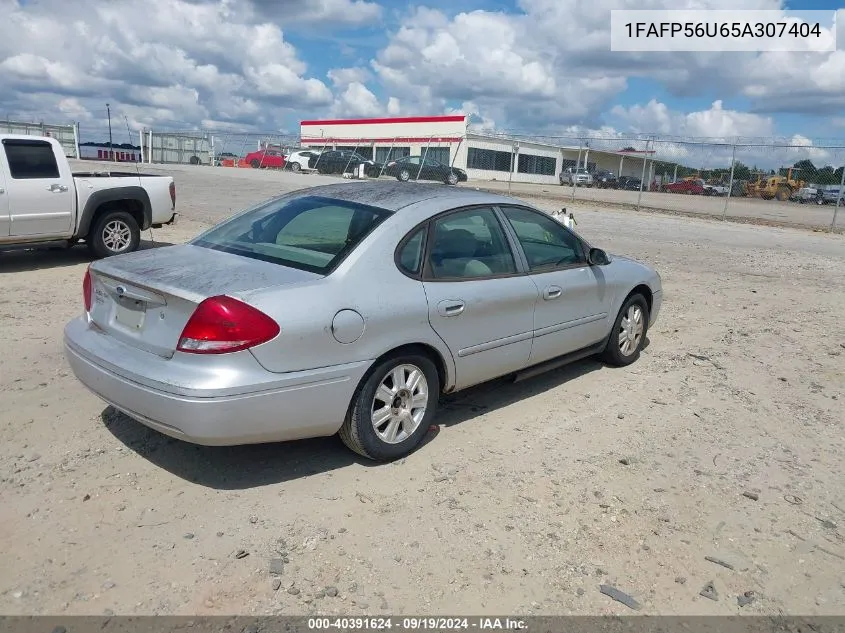 2005 Ford Taurus Sel VIN: 1FAFP56U65A307404 Lot: 40391624