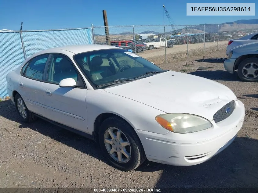 2005 Ford Taurus Sel VIN: 1FAFP56U35A298614 Lot: 40393487