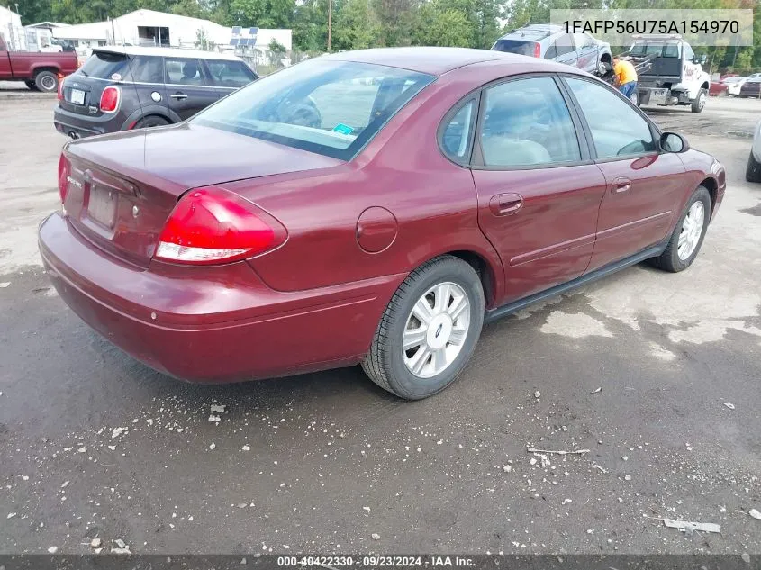 1FAFP56U75A154970 2005 Ford Taurus Sel