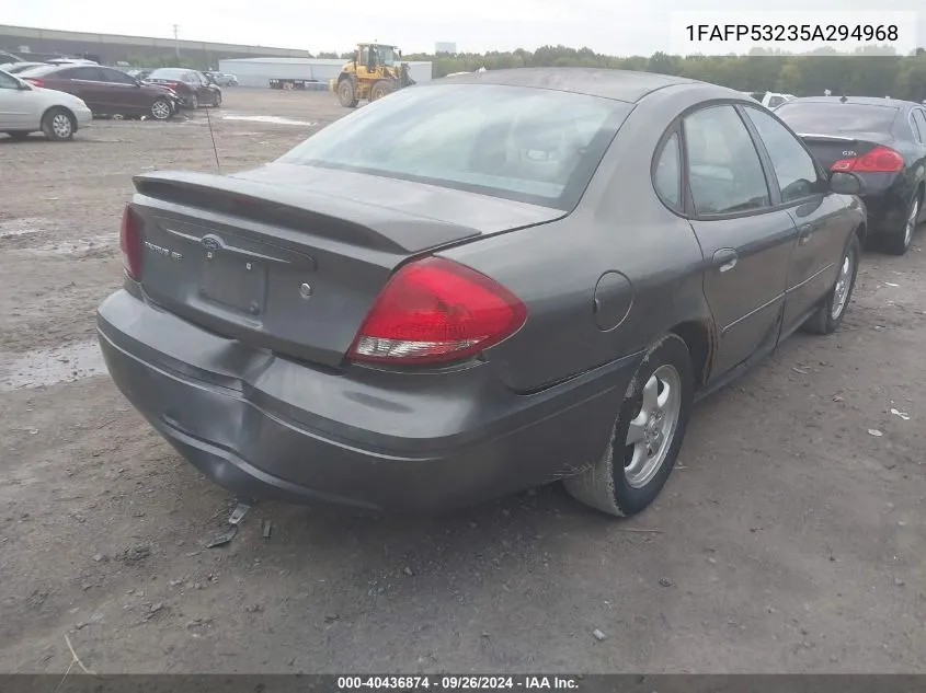 2005 Ford Taurus Se VIN: 1FAFP53235A294968 Lot: 40436874