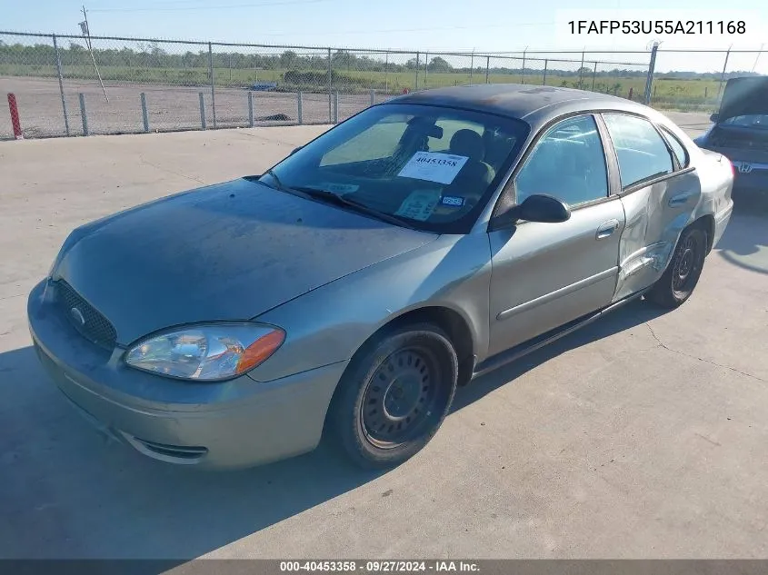 2005 Ford Taurus Se VIN: 1FAFP53U55A211168 Lot: 40453358