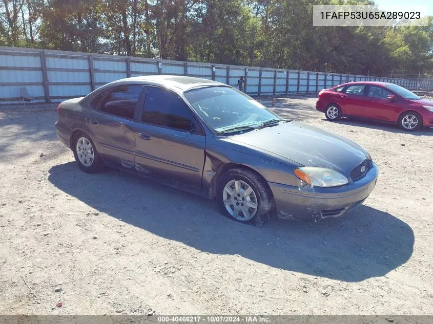 2005 Ford Taurus Se VIN: 1FAFP53U65A289023 Lot: 40466217