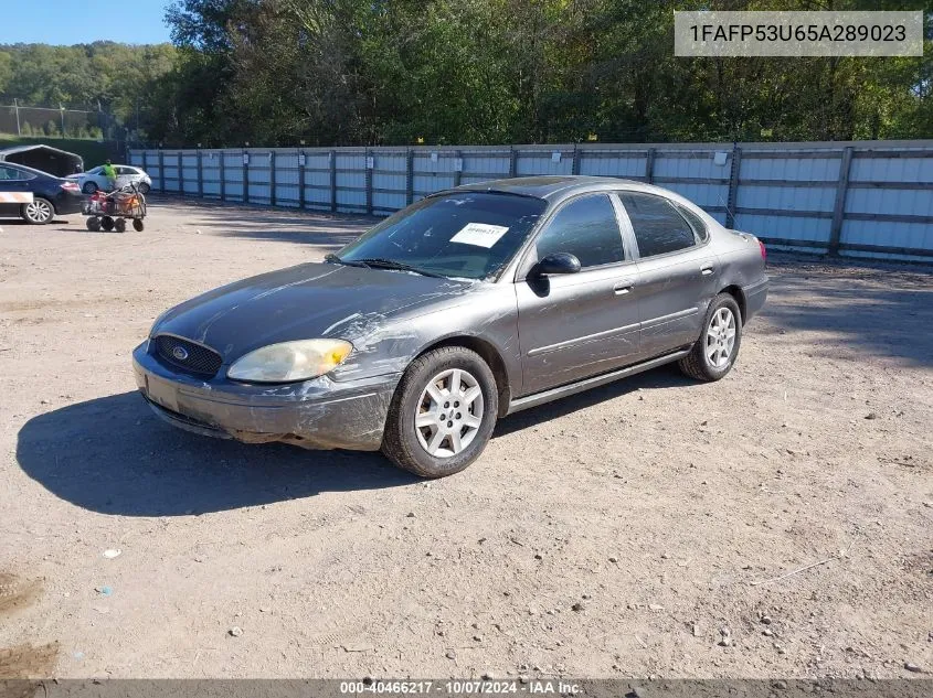 2005 Ford Taurus Se VIN: 1FAFP53U65A289023 Lot: 40466217