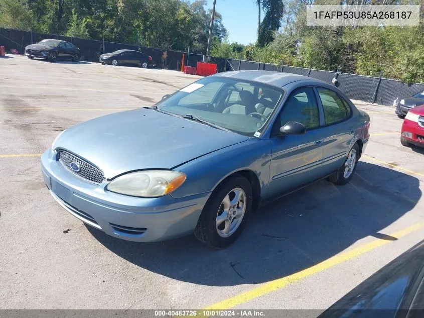 2005 Ford Taurus Se VIN: 1FAFP53U85A268187 Lot: 40483726