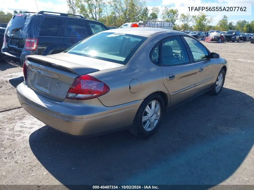 2005 Ford Taurus Sel VIN: 1FAFP56S55A207762 Lot: 40487334