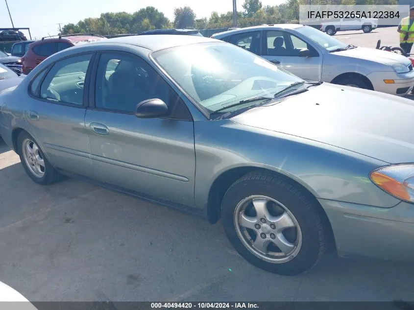 2005 Ford Taurus Se VIN: IFAFP53265A122384 Lot: 40494420