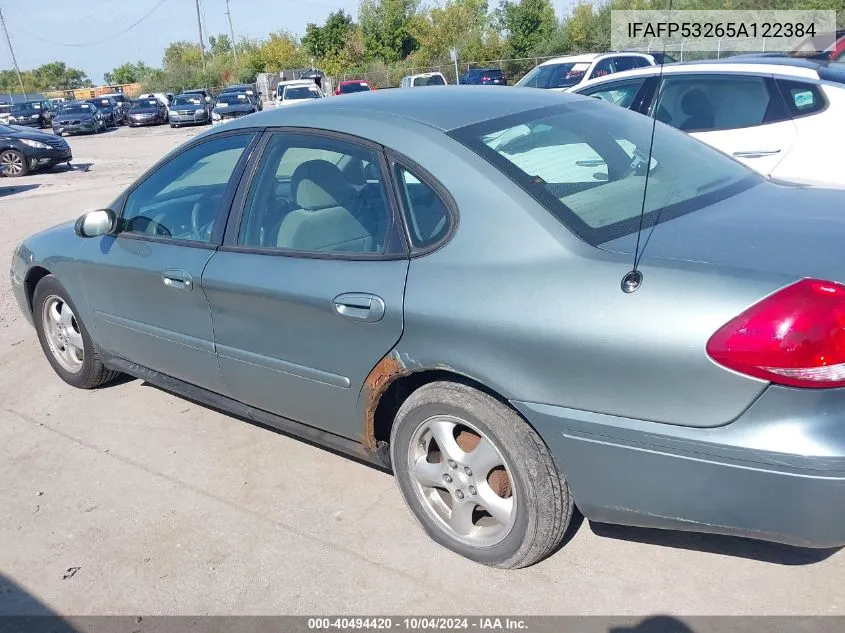 2005 Ford Taurus Se VIN: IFAFP53265A122384 Lot: 40494420