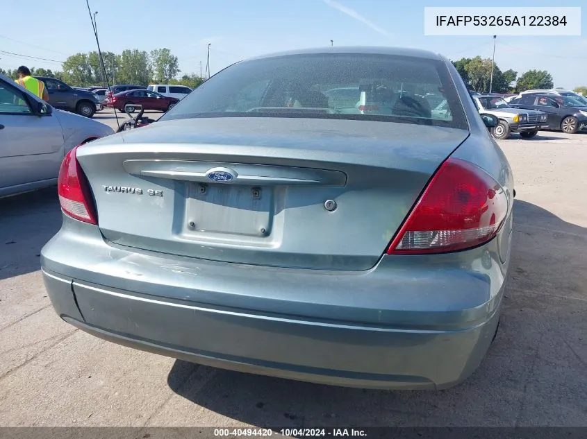 2005 Ford Taurus Se VIN: IFAFP53265A122384 Lot: 40494420