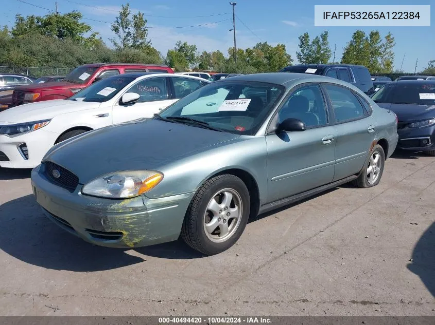 2005 Ford Taurus Se VIN: IFAFP53265A122384 Lot: 40494420