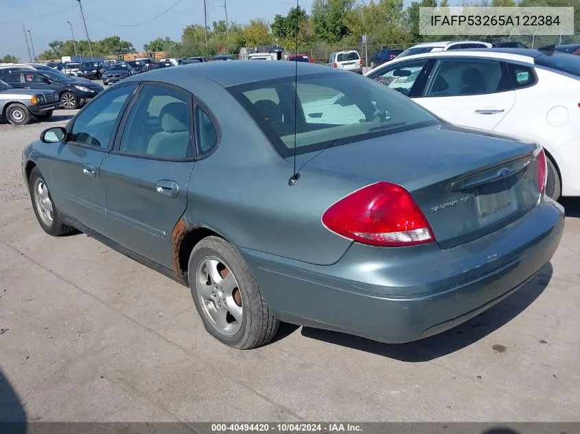 2005 Ford Taurus Se VIN: IFAFP53265A122384 Lot: 40494420