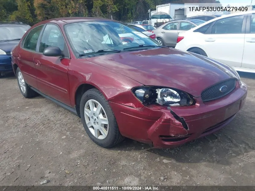 2005 Ford Taurus Se VIN: 1FAFP53U05A279409 Lot: 40511511