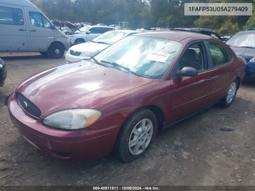 2005 Ford Taurus Se VIN: 1FAFP53U05A279409 Lot: 40511511