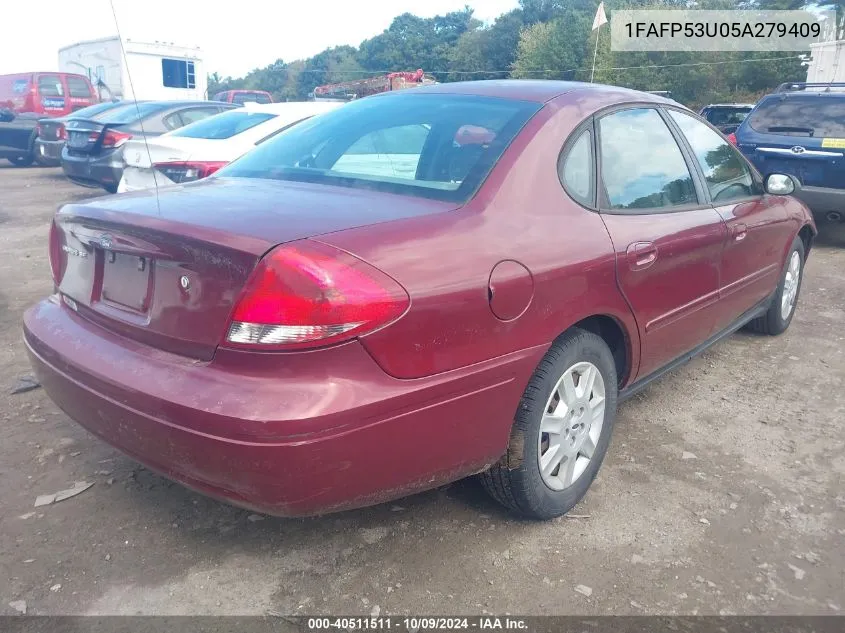 2005 Ford Taurus Se VIN: 1FAFP53U05A279409 Lot: 40511511