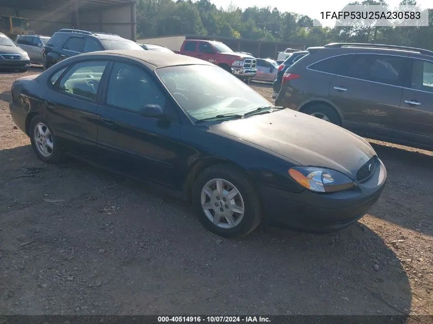 2005 Ford Taurus Se VIN: 1FAFP53U25A230583 Lot: 40514916