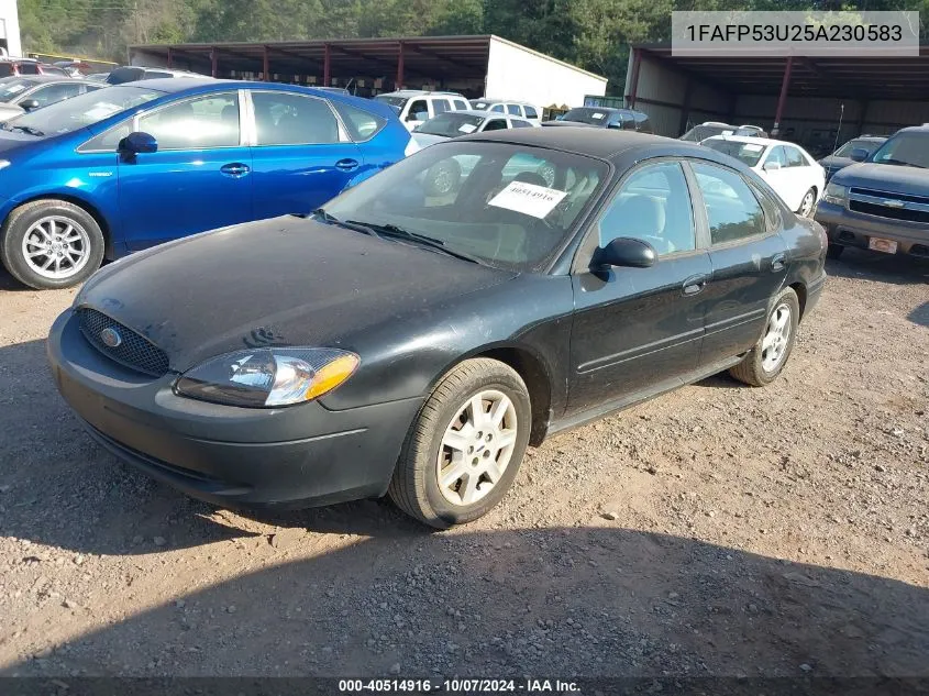 2005 Ford Taurus Se VIN: 1FAFP53U25A230583 Lot: 40514916