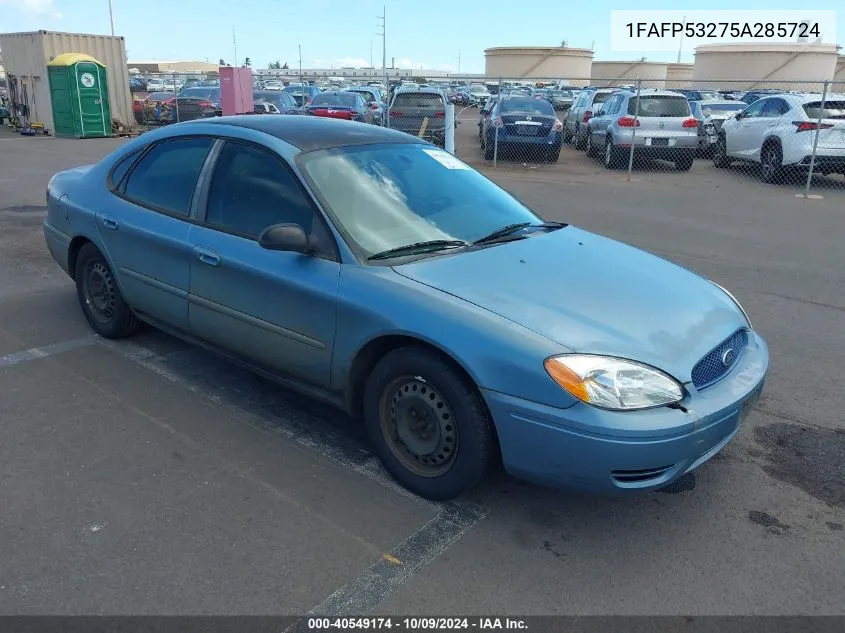 2005 Ford Taurus Se VIN: 1FAFP53275A285724 Lot: 40549174