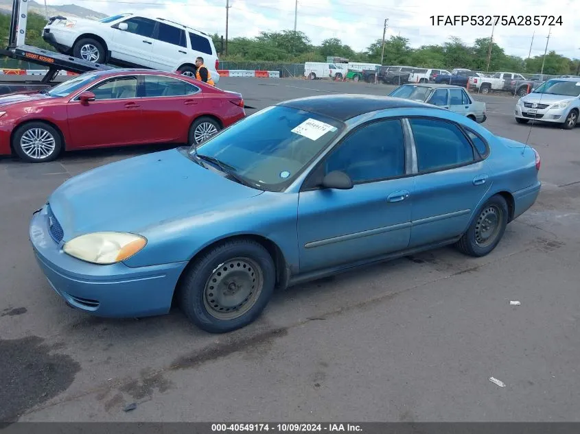 2005 Ford Taurus Se VIN: 1FAFP53275A285724 Lot: 40549174