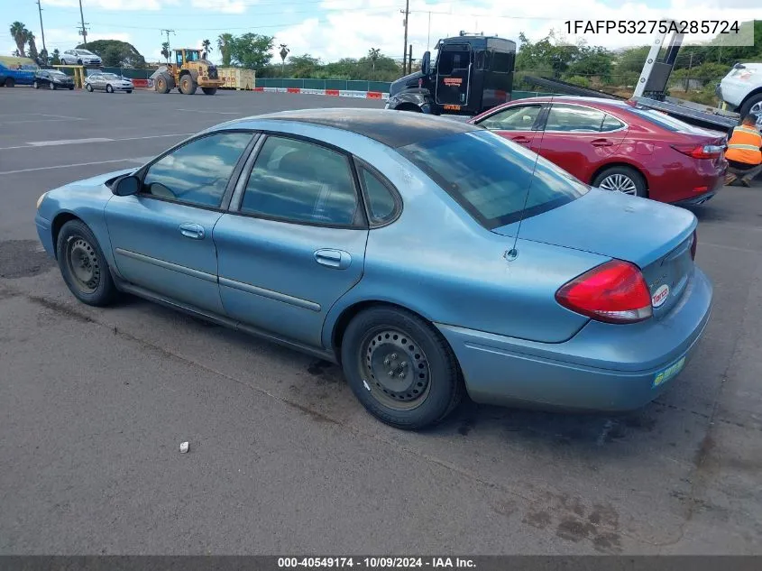 2005 Ford Taurus Se VIN: 1FAFP53275A285724 Lot: 40549174