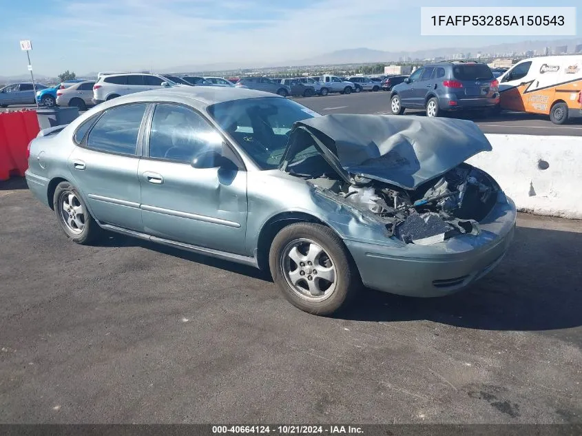 2005 Ford Taurus Se VIN: 1FAFP53285A150543 Lot: 40664124