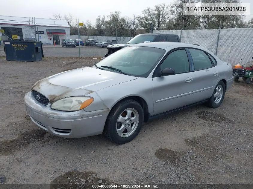 2005 Ford Taurus Se VIN: 1FAFP53U85A201928 Lot: 40666544