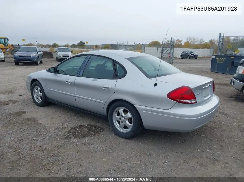 2005 Ford Taurus Se VIN: 1FAFP53U85A201928 Lot: 40666544