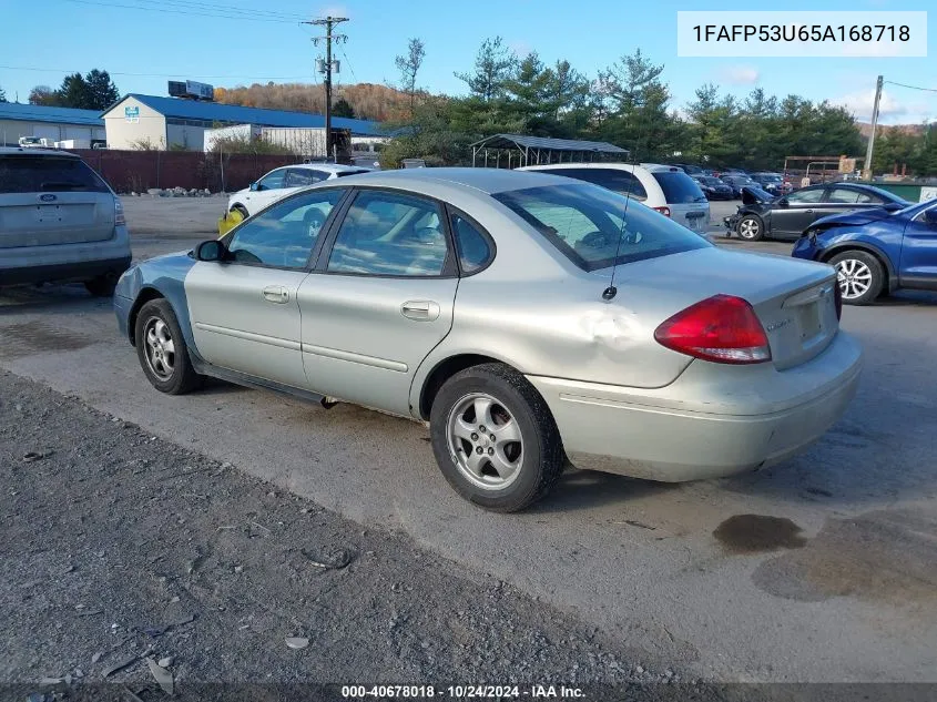 2005 Ford Taurus Se VIN: 1FAFP53U65A168718 Lot: 40678018