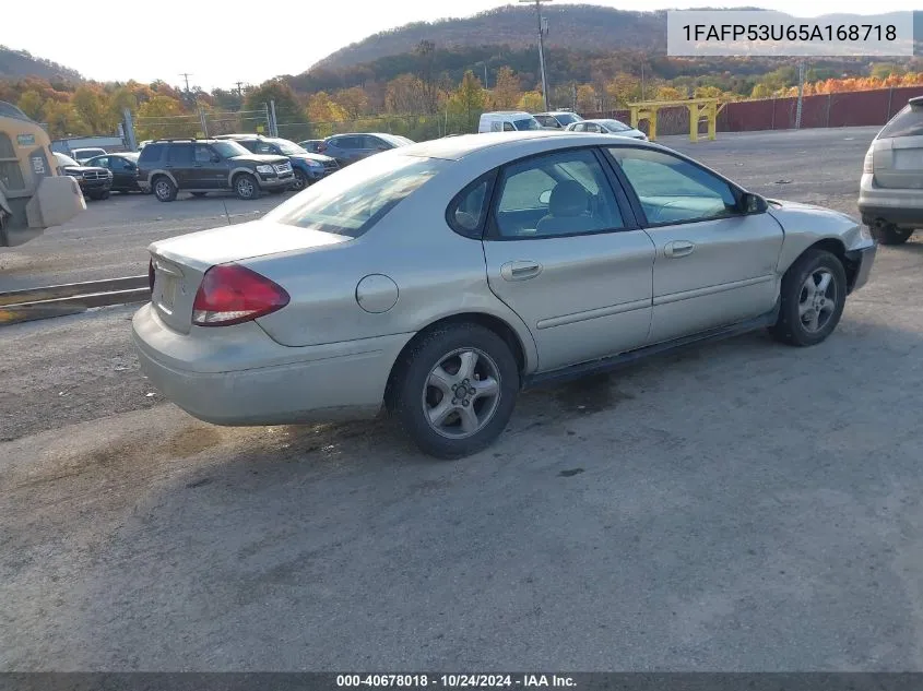 2005 Ford Taurus Se VIN: 1FAFP53U65A168718 Lot: 40678018