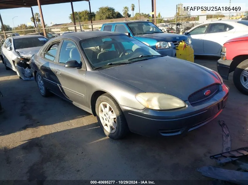 2005 Ford Taurus Se VIN: 1FAFP53U25A186469 Lot: 40695277