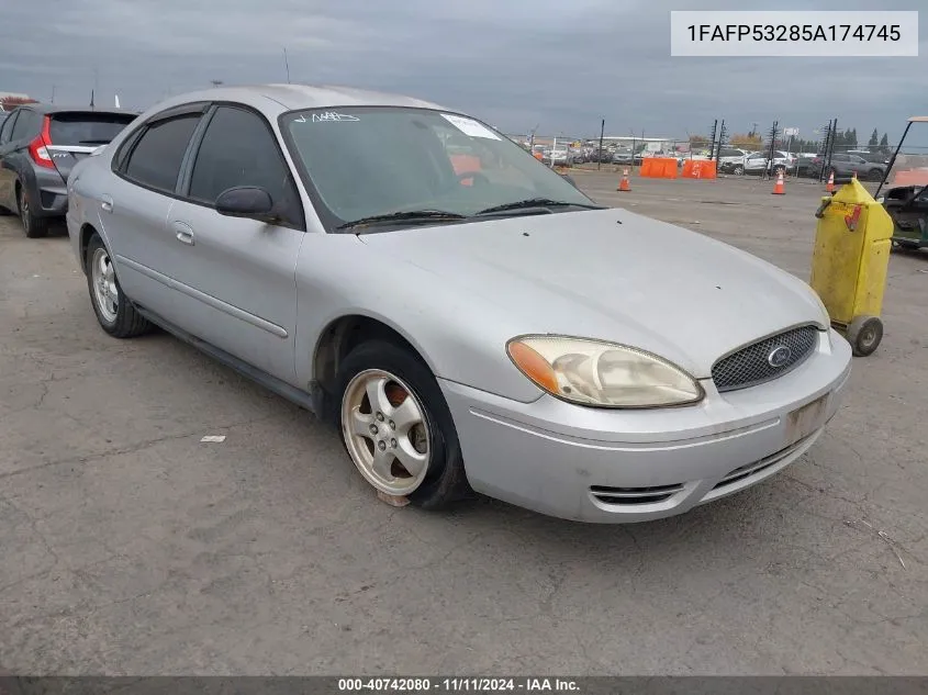 2005 Ford Taurus Se VIN: 1FAFP53285A174745 Lot: 40742080